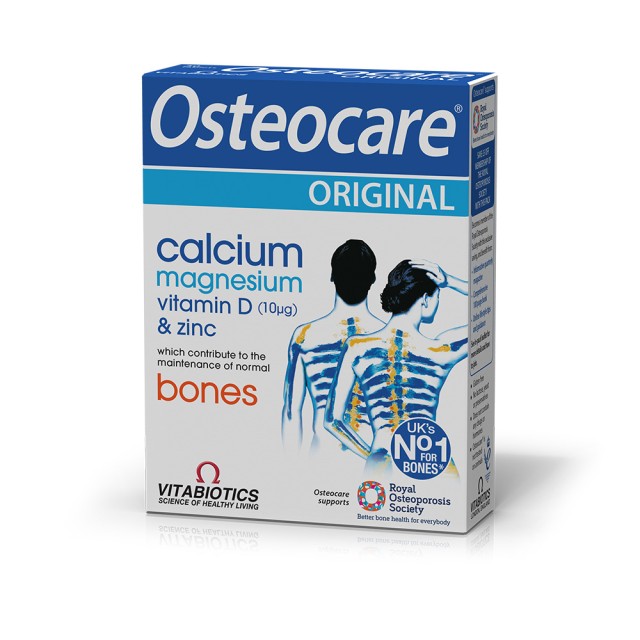 VITABIOTICS Osteocare® Original για Υγιή Οστά με Ασβεστιο, Βιταμίνη D3, Μαγνήσιο & Ψευδάργυρο 30 ταμπλέτες