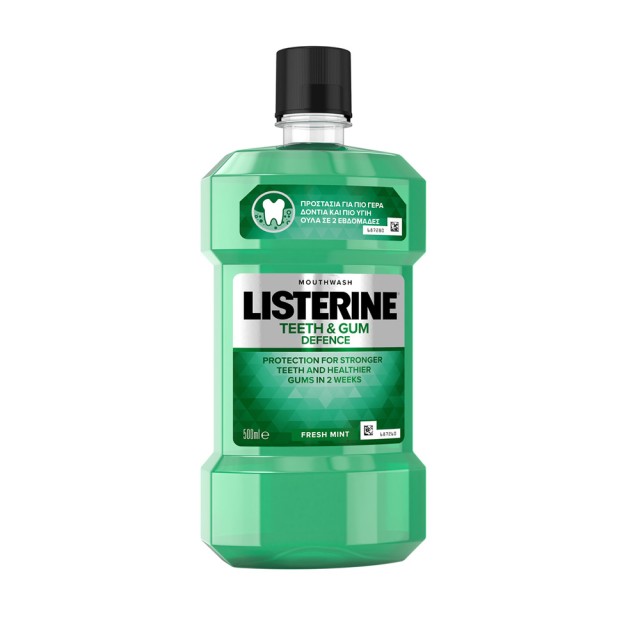 LISTERINE Teeth & Gum Defense Στοματικό Διάλυμα κατά της Πλάκας 500ml