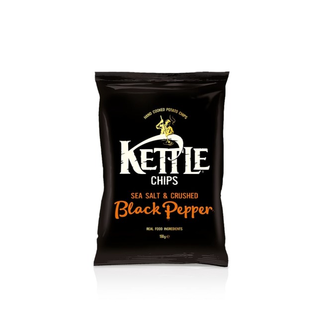 KETTLE Chips θαλασσινό αλάτι & πιπέρι 150gr