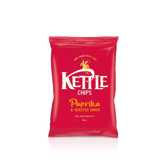 KETTLE Chips πάπρικα & ψημένο κρεμμύδι 150gr