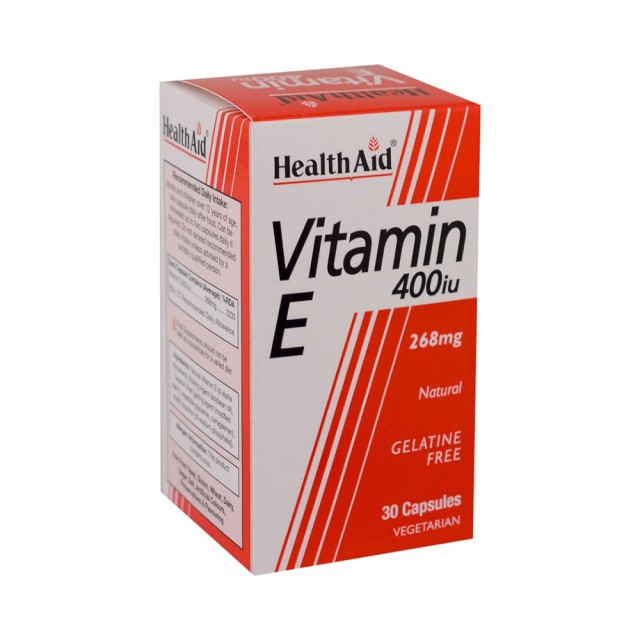 HEALTH AID Vitamin Ε 400Iu Συμπλήρωμα Διατροφής με Αντιοξειδωτικές Ιδιότητες 30 Φυτικές Κάψουλες
