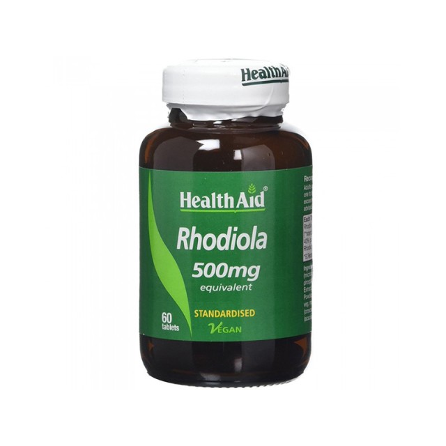 HEALTH AID Rhodiola 500 mg Συμπλήρωμα Διατροφής με Ροδιόλα για Διατήρηση Σωματικής & Πνευματικής Ισορροπίας 60 Ταμπλέτες