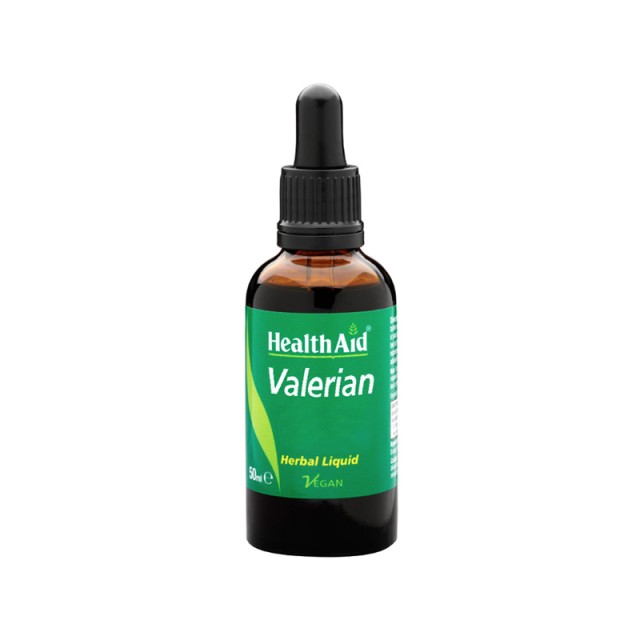 HEALTH AID Liquid Valerian Συμπλήρωμα Διατροφής με Βαλεριάνα για Καταπολέμηση της Αϋπνίας & του Άγχους σε Υγρή Μορφή 50ml