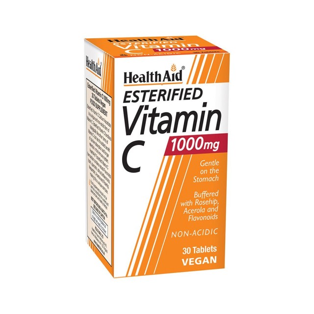 HEALTH AID Esterified Vitamin C 1000mg Non Acid Συμπλήρωμα Διατροφής Με Εστεροποιημένη Βιταμίνη C 30 Ταμπλέτες