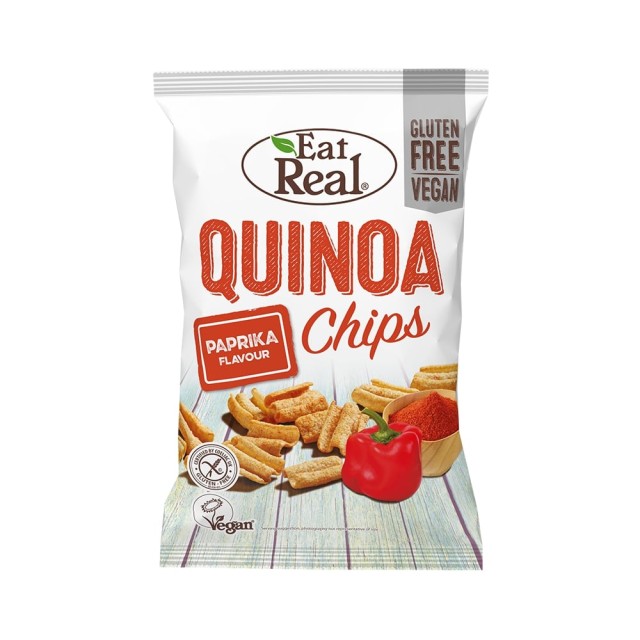 EAT REAL Chips κινόα πάπρικα 80gr
