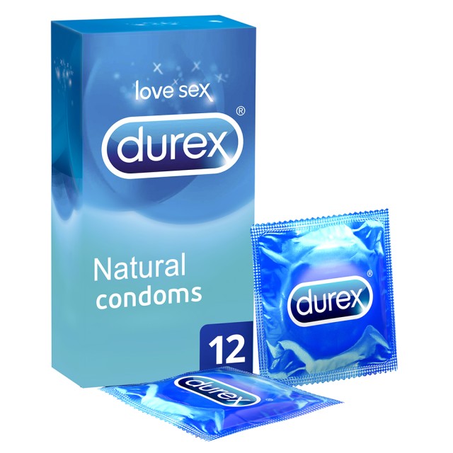 DUREX Natural Ευκολοφόρετα Προφυλακτικά 12 Τεμάχια