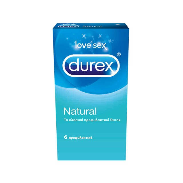 DUREX Natural Προφυλακτικά με Ήπια Λίπανση 6τμχ