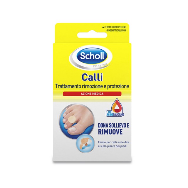 SCHOLL Hardening Removable Pads 4pcs