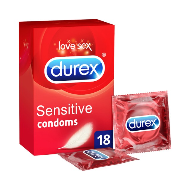 DUREX Sensitive Προφυλακτικά Πολύ Λεπτά 18 Τεμάχια