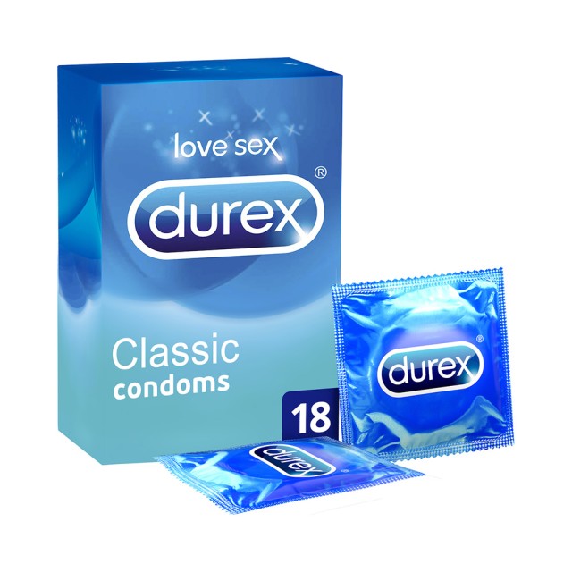 DUREX Classic Προφυλακτικά Ευκολοφόρετα 18 Τεμάχια