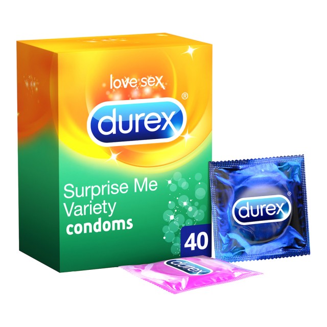 DUREX Surprise Me Variety Box Ποικιλία Προφυλακτικών 40 τεμ
