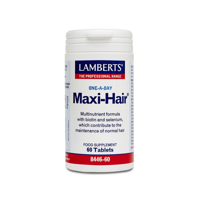 LAMBERTS Maxi Hair Φόρμουλα κατά της Τριχόπτωσης & Ενδυνάμωσης των Μαλλιών 60 ταμπλέτες
