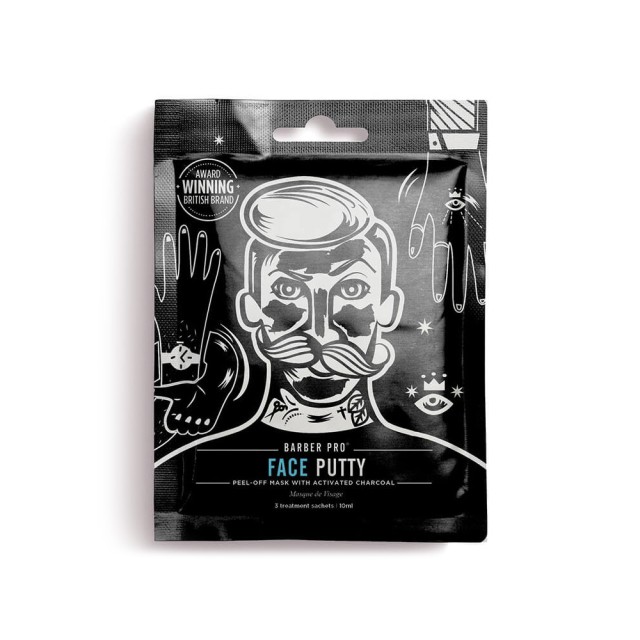 BARBER PRO Face Putty (black peel-off mask with actvated charcoal)