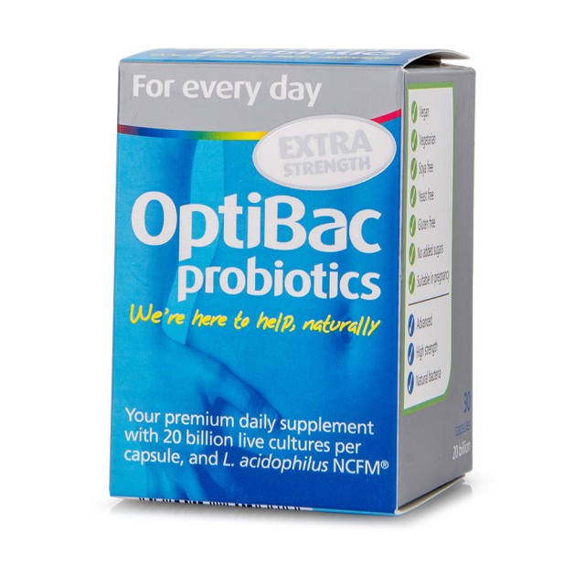 OPTIBAC Probiotics for each day Extra Strength Συμπλήρωμα Προβιοτικών 30 κάψουλες