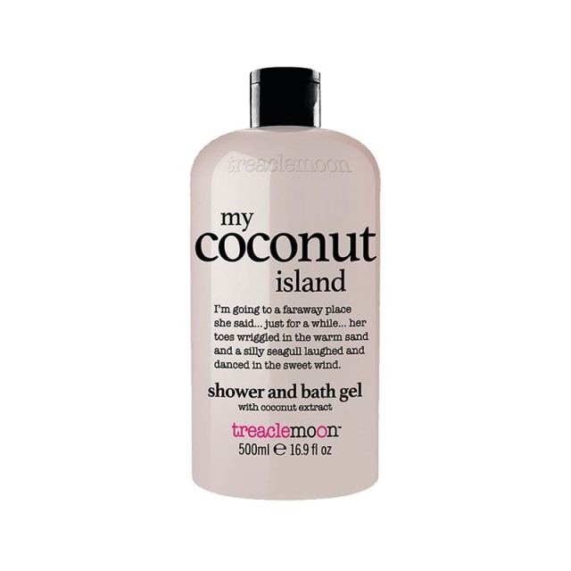 TREACLEMOON My Coconut Island Bath & Shower Gel Αφρόλουτρο με Άρωμα Καρύδα 500ml