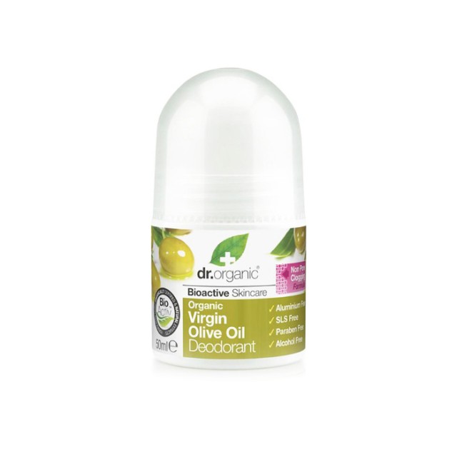 DR. ORGANIC Organic Olive Oil Deodorant Αποσμητικό με Βιολογικό Λάδι Ελιάς 50ml