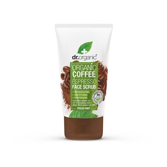 DR. ORGANIC Coffee Espresso Face Scrub Απολεπιστικό Προσώπου Με Βιολογικό Καφέ 125ml