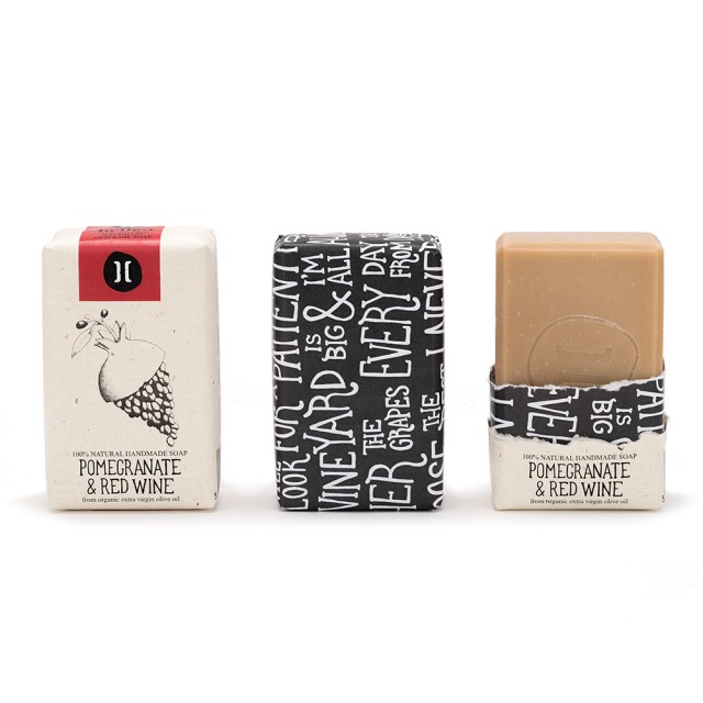 HELLEO Olive Oil Soap Ρόδι & Κόκκινο κρασί 120gr