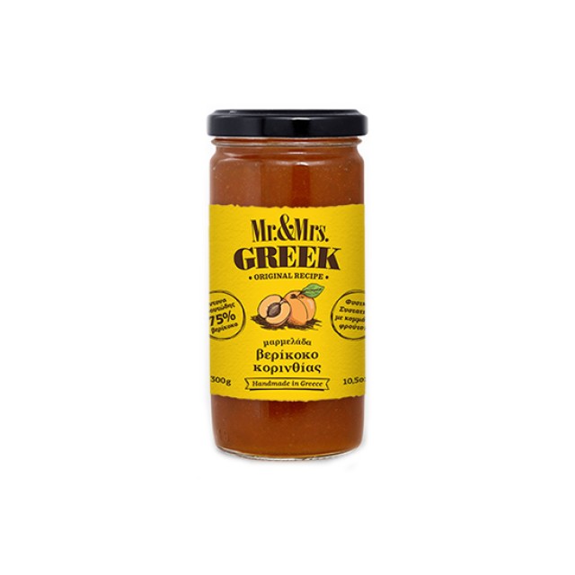MR & MRS GREEK μαρμελάδα βερίκοκο Κορινθίας 75% 300gr