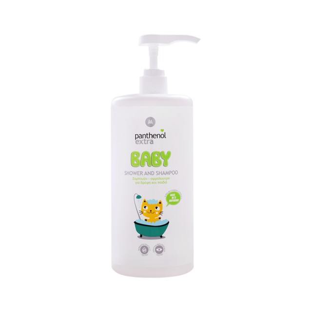 PANTHENOL EXTRA Baby Shower & Shampoo 2 σε 1 Βρεφικό Σαμπουάν και Αφρόλουτρο 1lt
