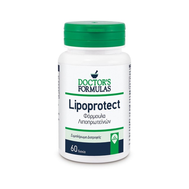 DOCTOR’S FORMULAS Lipoprotect Συμπλήρωμα Διατροφής Που Συμβάλει Στη Διαχείριση Της Υπεριλιπιδαιμίας 60 κάψουλες