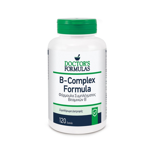 DOCTOR’S FORMULAS B-Complex Formula Φόρμουλα Συμπλέγματος Βιταμινών B 120 κάψουλες