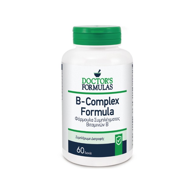 DOCTOR’S FORMULAS B-Complex Formula Φόρμουλα Συμπλέγματος Βιταμινών B 60 κάψουλες