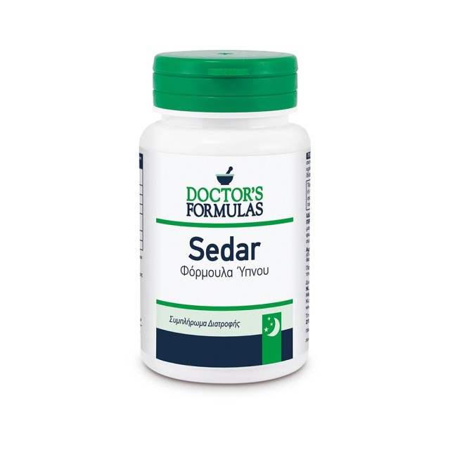 DOCTOR’S FORMULAS Sedar Συμπλήρωμα Διατροφής που Aποκαθιστά τις διαταραχές ύπνου 30 κάψουλες