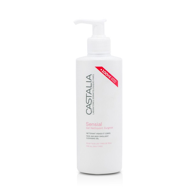 CASTALIA Sensial Surgras Cleansing Gel Aφρίζον Gel Καθαρισμού Για Πρόσωπο & Σώμα 300ml