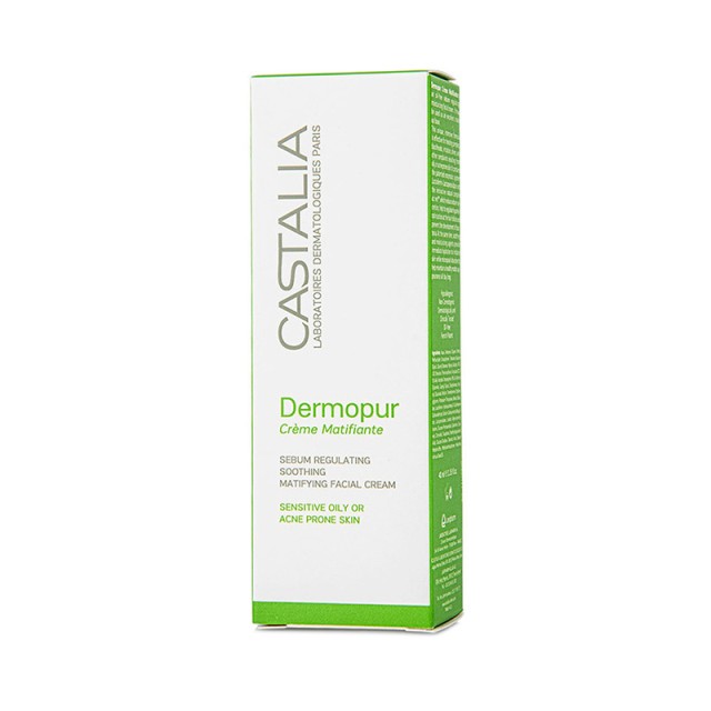 CASTALIA Dermopur Matifying Cream Ενυδατική Κρέμα για τη Λιπαρή ή με Τάση Ακμής Επιδερμίδα 40ml