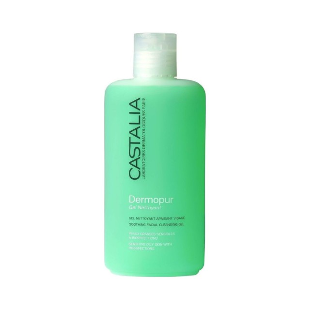CASTALIA Dermopur Cleansing Gel Σμηγματορρυθμιστικό Καθαριστικό Τζελ Προσώπου 200ml
