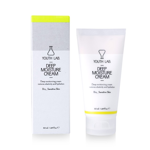 YOUTH LAB Deep Moisture Cream Ενυδατική - Θρεπτική Κρέμα Προσώπου για Ξηρές - Ευαίσθητες Επιδερμίδες 50ml