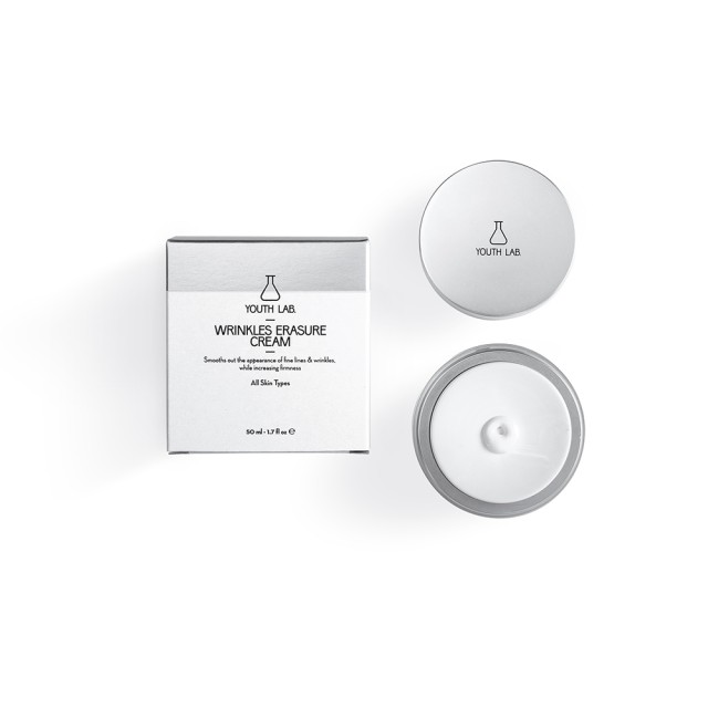 YOUTH LAB Wrinkles Erasure Cream Ισχυρή Αντιρυτιδική Κρέμα για όλους του Τύπους Επιδερμίδας 50ml