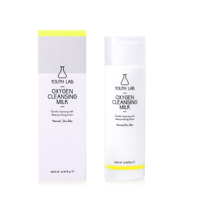 YOUTH LAB Oxygen Cleansing Milk Γαλάκτωμα Καθαρισμού για Κανονικές/Ξηρές Επιδερμ?δες 200ml