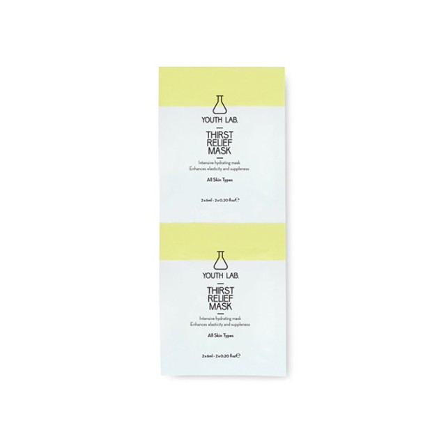 YOUTH LAB Thirst Relief Mask Μάσκα Εντατικής Ενυδάτωσης 2x6ml