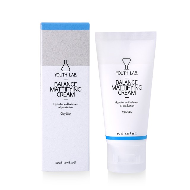 YOUTH LAB Balance Mattifying Cream Ενυδατική Κρέμα Προσώπου με Αντιοξειδωτική Δράση για Λιπαρές και με Τάση Ακμής Επιδερμίδες 50ml