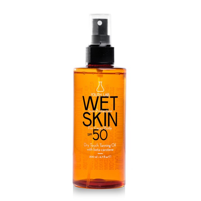 YOUTH LAB Wet Skin Sun Protection Spf50 Αδιάβροχο Αντηλιακό Λάδι Προσώπου και Σώματος 200ml