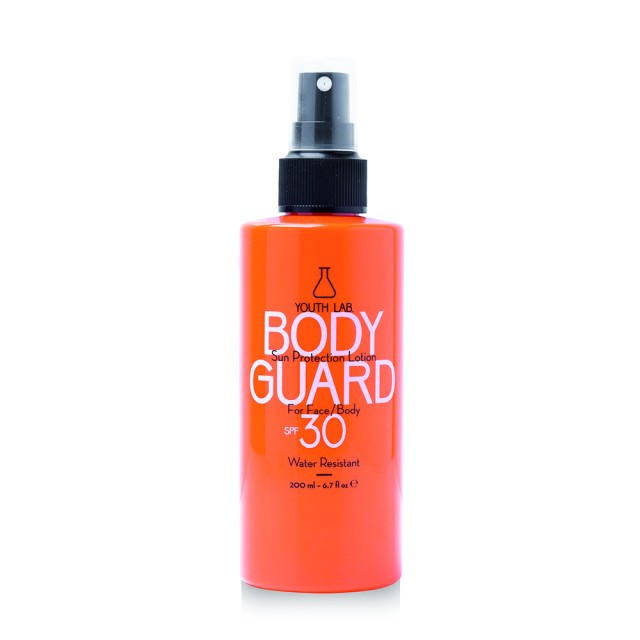YOUTH LAB Body Guard Spf 30 Αδιάβροχο Αντηλιακό Σπρέι Προσώπου & Σώματος 200ml