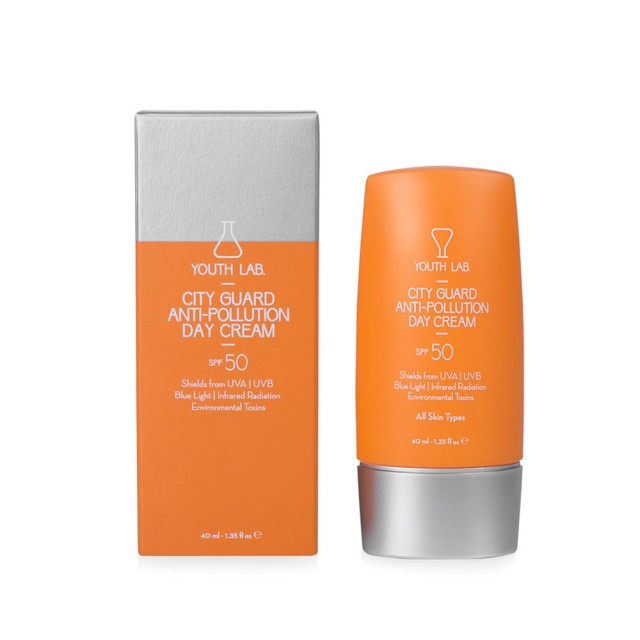 YOUTH LAB City Guard Anti Pollution Day Cream Spf50 Αντιγηραντικη Κρέμα Ημέρας Λεπτής Υφής για Όλους τους Τύπους Επιδερμίδας 40ml