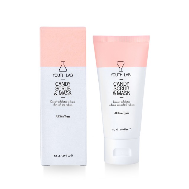 YOUTH LAB Candy Scrub & Mask Μάσκα Προσώπου για Εντατική Απολέπιση για Όλους τους Τύπους Επιδερμίδας 50ml