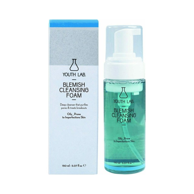 YOUTH LAB Blemish Cleansing Foam Αφρός Καθαρισμού Προσώπου Για Λιπαρή Επιδερμίδα 150ml