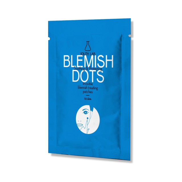 YOUTH LAB Blemish Dots Διάφανα Αυτοκόλλητα Επιθέματα για Σπυράκια & Μαύρα Στίγματα / 1 Φακελάκι με 32 Επιθέματα μίας Χρήσης