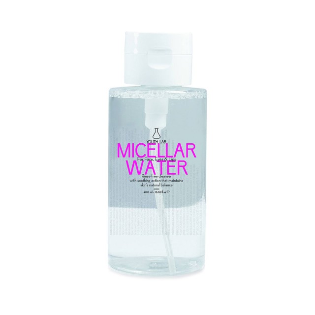 YOUTH LAB Micellar Water Νερό Καθαρισμού Προσώπου & Ντεμακιγιάζ για Όλους τους Τύπους Επιδερμίδας 400ml