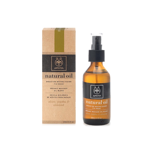 APIVITA Natural Oil Βιολογικό Μείγμα Ελαίων Για Μασάζ 100ml