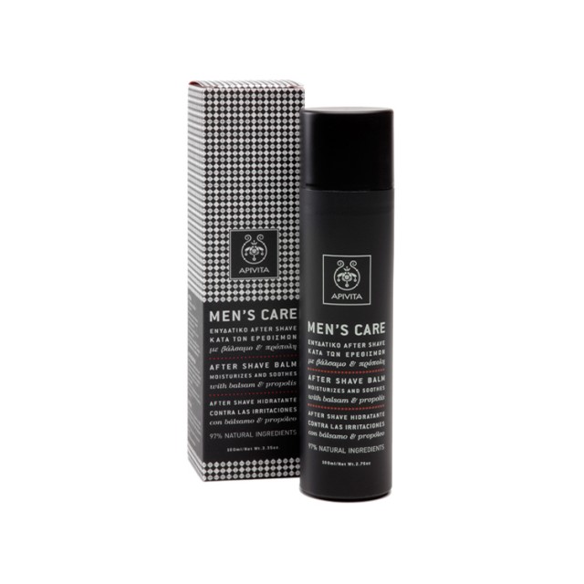 APIVITA Mens Care Ενυδατικό After Shave κατα των Ερεθισμών με Βάλσαμο και Προπόλη 100ml