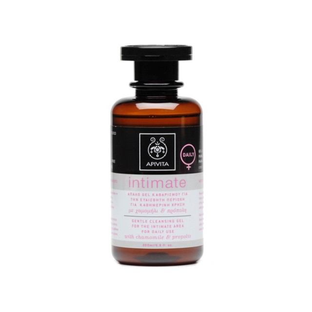 APIVITA Intimate Daily Απαλό Gel Καθαρισμού για την Ευαίσθητη Περιοχή για Καθημερινή Χρήση με χαμομήλι & πρόπολη 200ml
