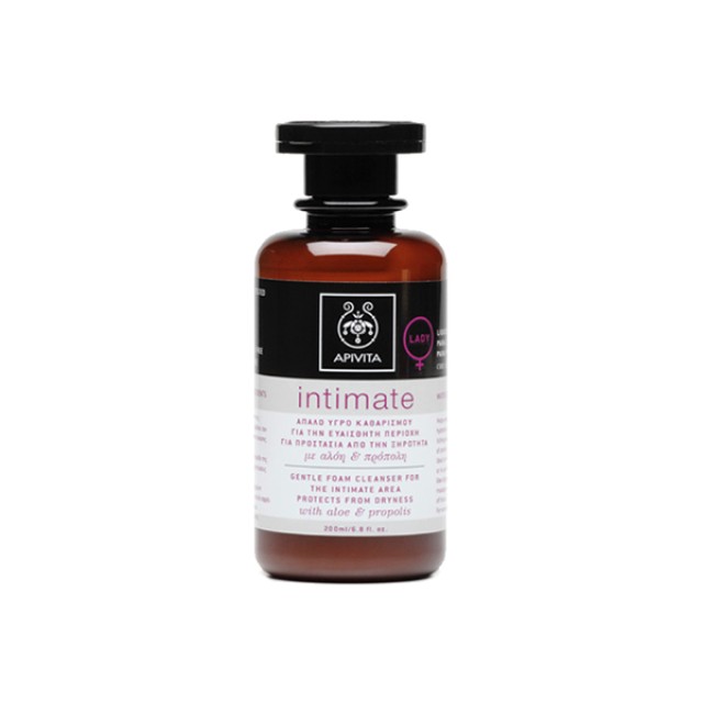 APIVITA Intimate Lady Απαλό Υγρό Καθαρισμού για Την Ευαίσθητη Περιοχή με Αλόη & Πρόπολη 200ml