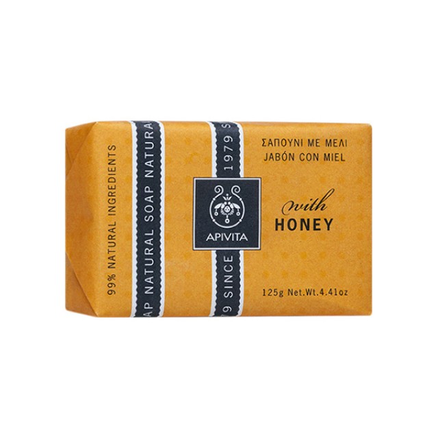 APIVITA Natural Soap Σαπούνι με Μέλι για τις ξηρές επιδερμίδες 125gr