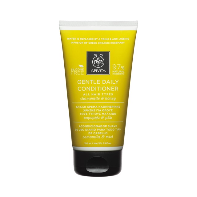APIVITA Gentle Daily Conditioner Κρέμα Καθημερινής Χρήσης για Όλους τους Τύπους Μαλλιών με Χαμομήλι & Μέλι 150ml