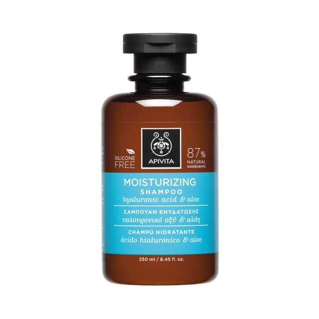 APIVITA Moisturizing Σαμπουάν Ενυδάτωσης με Υαλουρονικό Οξύ & Αλόη 250ml